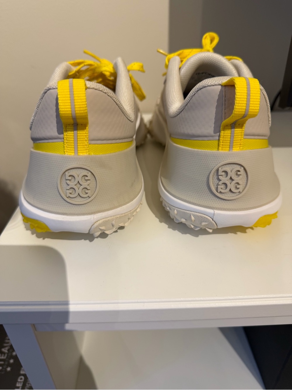 G/fore Men’s Golf Shoes Yellow And Tan Size 9 GUF000001 - Picture 5 of 6